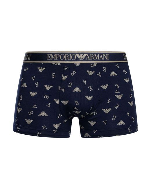 Emporio Armani White 3 Pack Trunks for men
