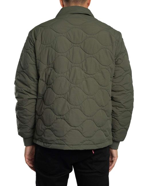 Lyle & Scott Gray Quilted Ripstop Jacket for men