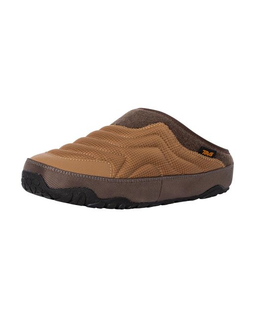 Teva Brown Reember Terrain Slippers for men