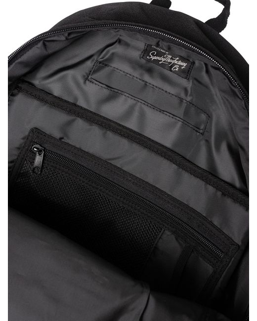 Superdry Black Classic Montana Backpack for men