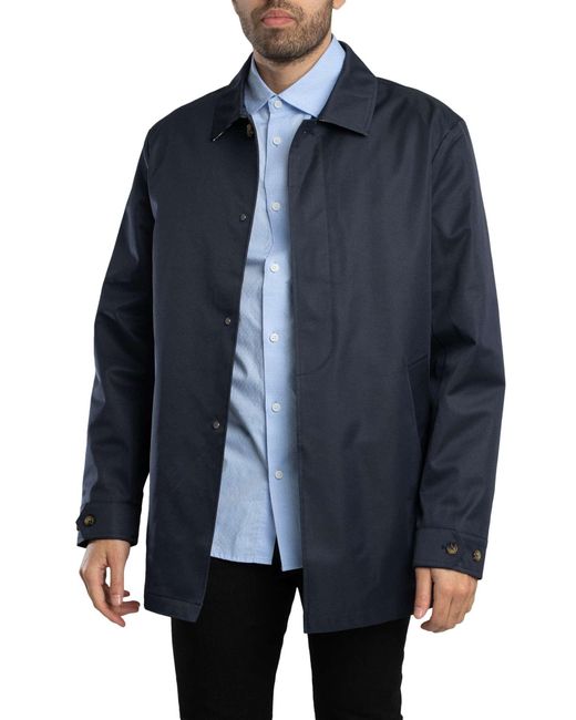 Aquascutum Blue Iconic Caban Jacket for men