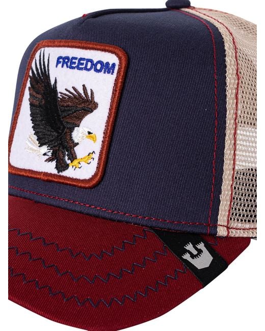 Goorin Bros Blue The Freedom Eagle Trucker Cap for men