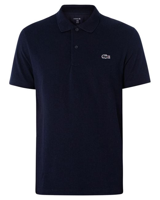Lacoste Blue Regular Fit Short Sleeve Polo Shirt for men