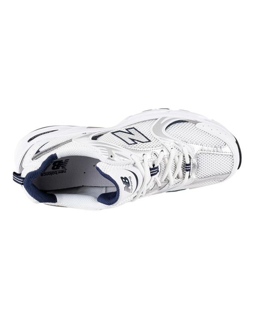 New Balance White 530 Running Mesh Trainers for men