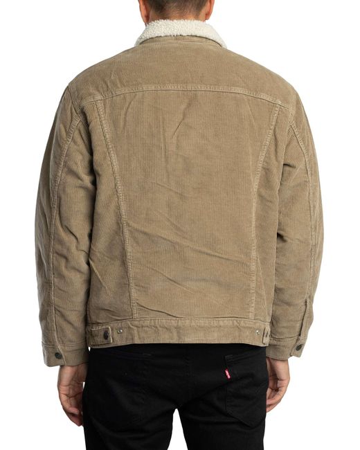 Levi's Natural Relaxed Fit Sherpa Trucker Jacket for men
