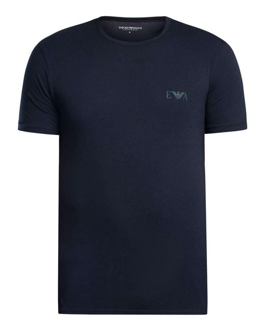 Emporio Armani Green 2 Pack Lounge Crew Neck Fitted T-shirt for men