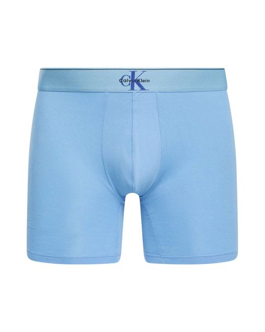 Calvin Klein Blue 3 Pack Graphic Monogram Boxer Briefs for men