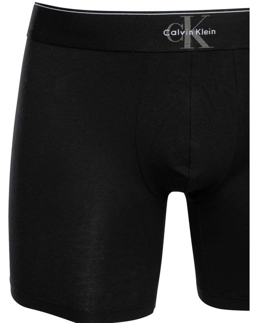 Calvin Klein Black 3 Pack Graphic Monogram Boxer Briefs for men