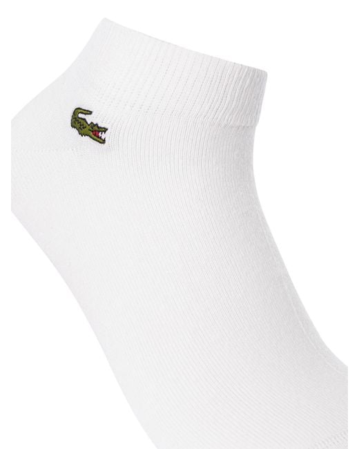 Lacoste Blue 3 Pack Low Socks for men