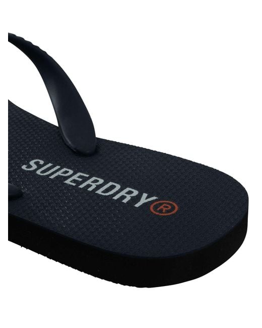 Superdry Blue Core Essential Flip Flops for men