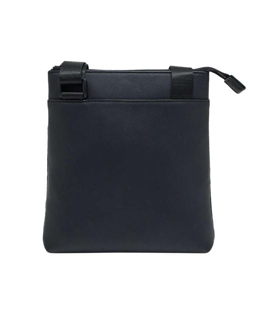 ARMANI EXCHANGE Black Flat Crossbody Messenger Bag for men
