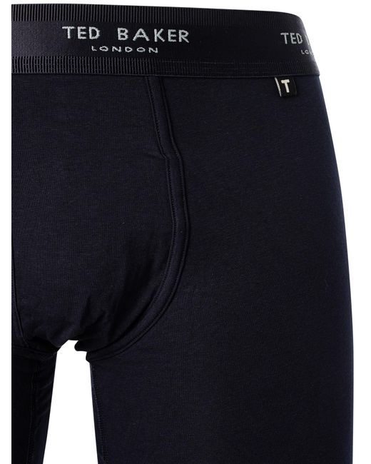 Ted Baker Blue 3 Pack Cotton Stretch Boxer Briefs for men