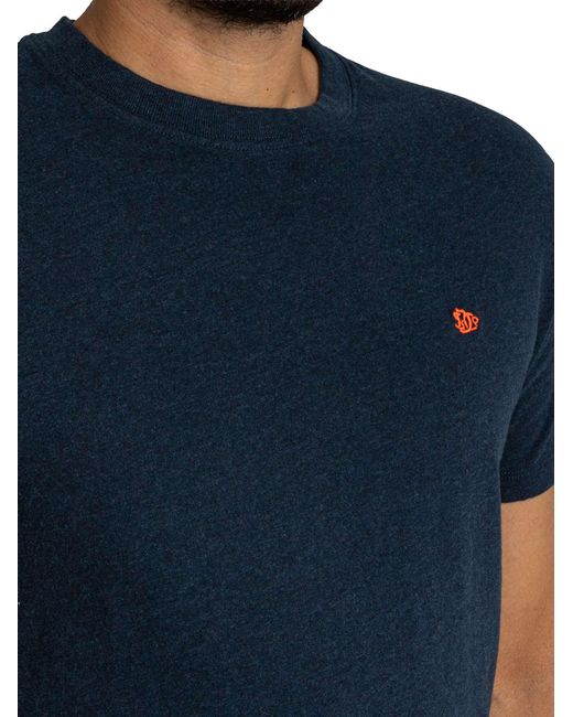 Superdry Blue Essential Sdc0 Logo Emb T-shirt for men