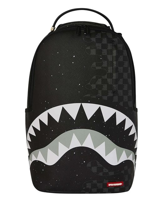 Sprayground Black 20l Deep Space Drip Backpack for men
