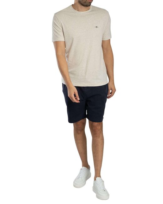 Gant Blue Regular Sunfaded Shorts for men