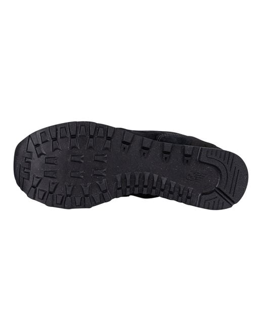 New Balance Black 574 Core Suede Trainers for men