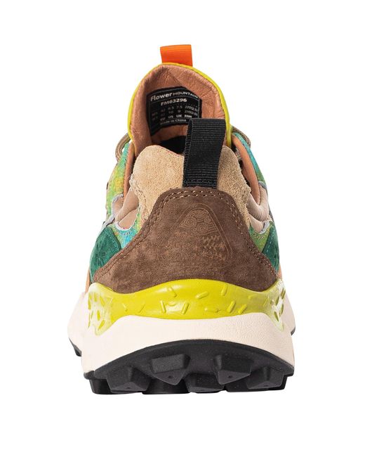 Flower Mountain Multicolor Yamano 3 Suede Trainers for men