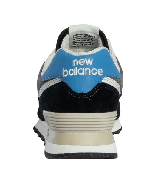 New Balance Blue 574 Suede Trainers for men