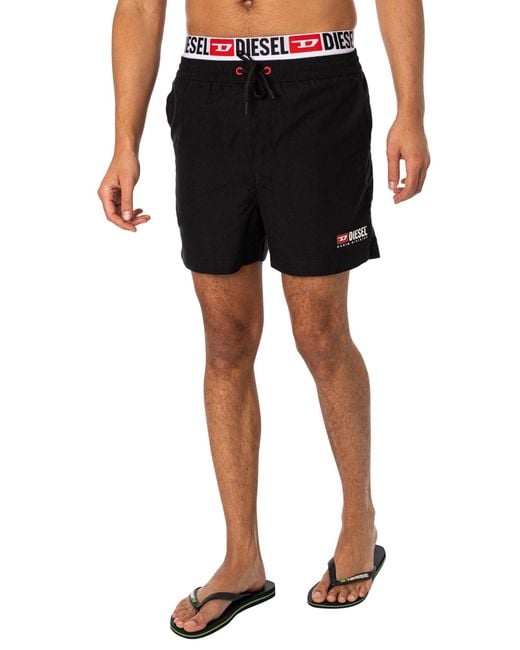 DIESEL Black Bmbx Visper 41 Swim Shorts for men