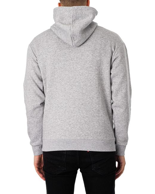 Jack & Jones Gray Bradley Pullover Hoodie for men