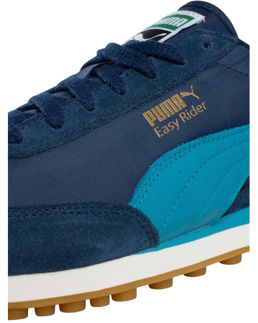 PUMA Blue Easy Rider Vintage Trainers for men