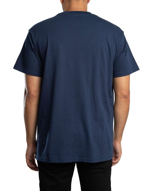 Carhartt Blue Script Embroidery T-shirt for men