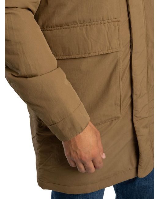 Lyle & Scott Natural Wadded Parka Jacket for men