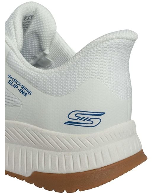 Skechers White Slip-ins Bobs Sport Squad Chaos 4 Trainers for men