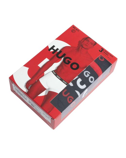 HUGO Red 3 Pack Trunks for men