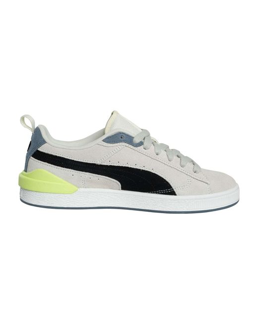 PUMA White Suede Bloc Trainers for men