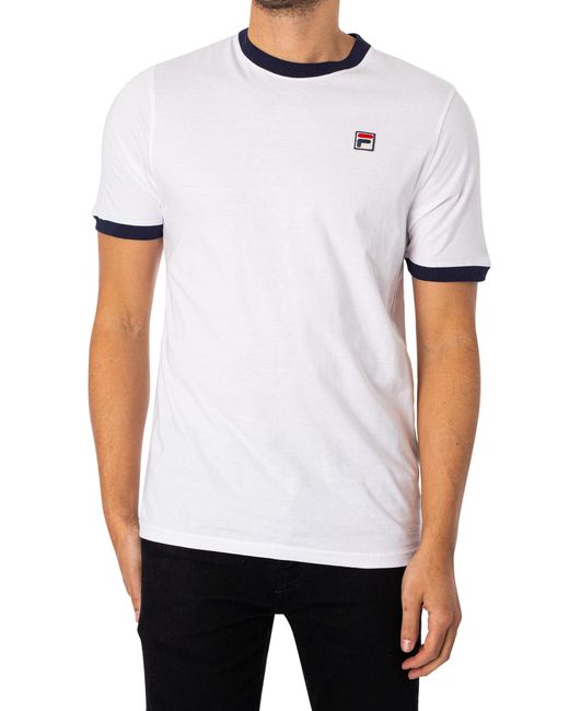 Fila White Marconi Ringer T-shirt for men