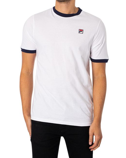 Fila White Marconi Ringer T-shirt for men