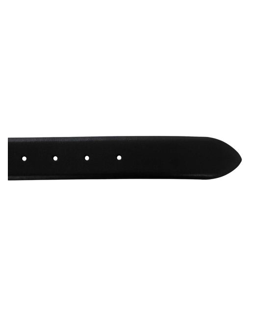 Lacoste Black Split Leather Belt for men