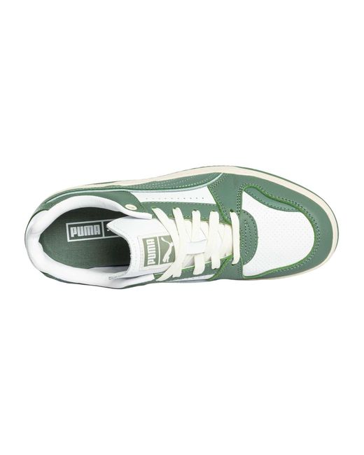 PUMA Green Slipstream Lo Vintage Leather Trainers for men