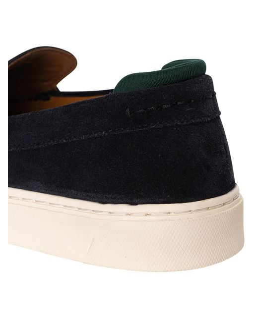 Tommy Hilfiger Blue Casual Suede Loafers for men