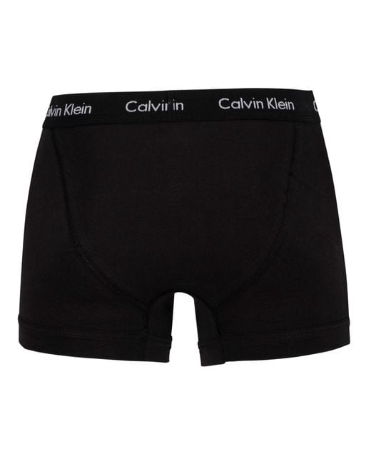 Calvin Klein Black 5 Pack Trunks for men