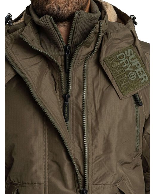 Superdry Brown Hooded Arctic Windcheater Jacket for men