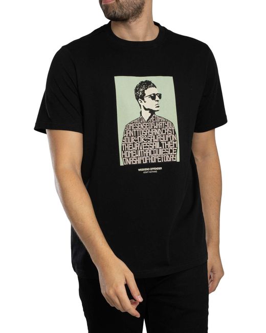 Weekend Offender Black Camden Graphic T-shirt for men