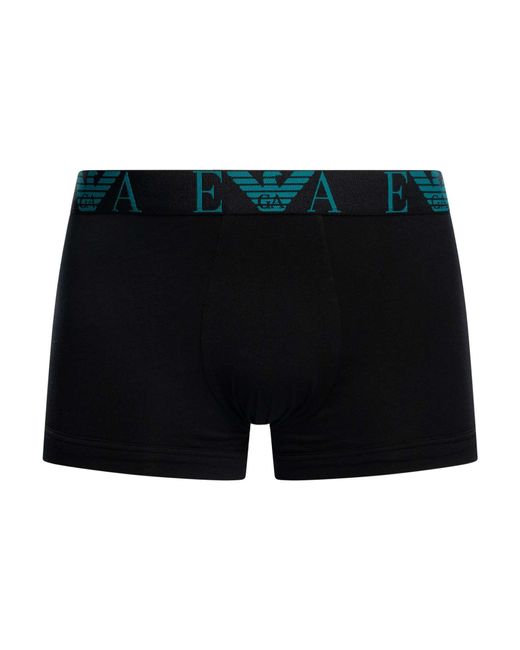 Emporio Armani Black 3 Pack Trunks for men
