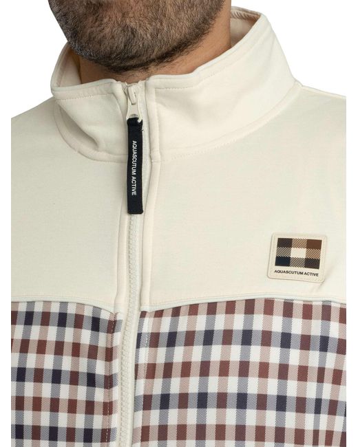 Aquascutum White Scuba Track Jacket for men