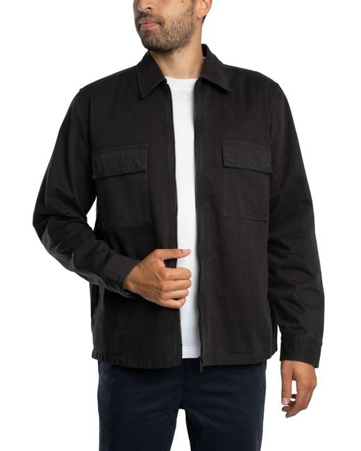 Boss Black Lorum Zip Overshirt for men