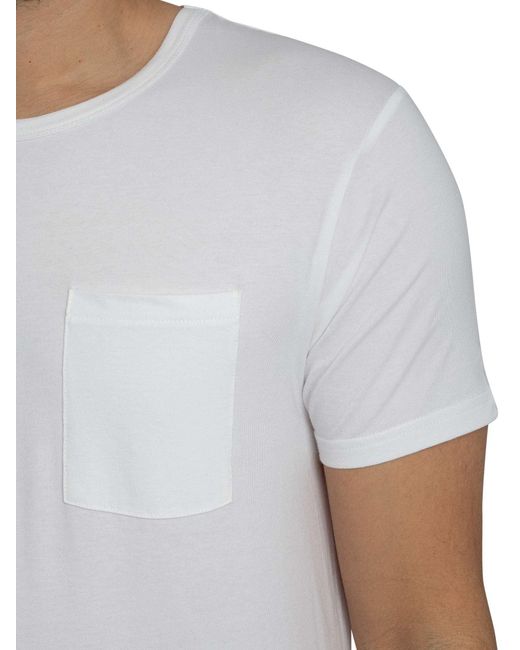 Lyle & Scott Blue 2 Pack Pocket Basic Lounge T-shirts for men