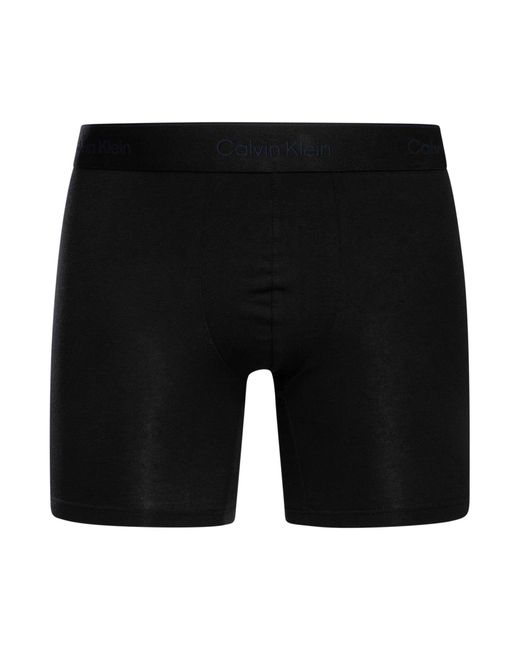 Calvin Klein Black 3 Pack Icon Boxer Briefs for men