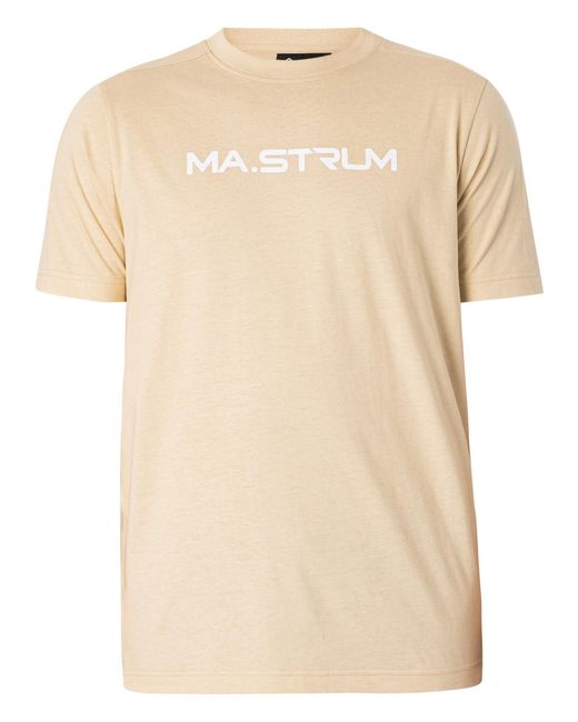 Ma Strum Natural Chest Print T-shirt for men