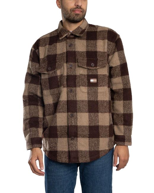Tommy Hilfiger Brown Check Overshirt for men