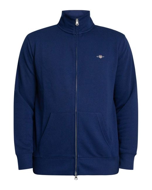 Gant Blue Regular Shield Full Zip Track Top for men