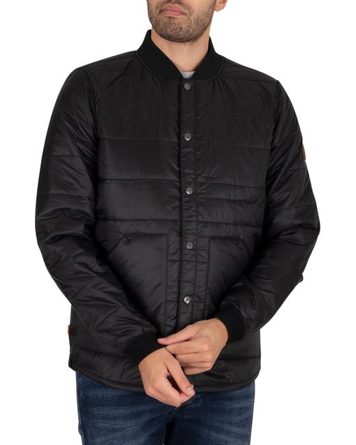 Timberland Rubber Compatible Layering System Bomber Jacket in Black for Men  | Lyst