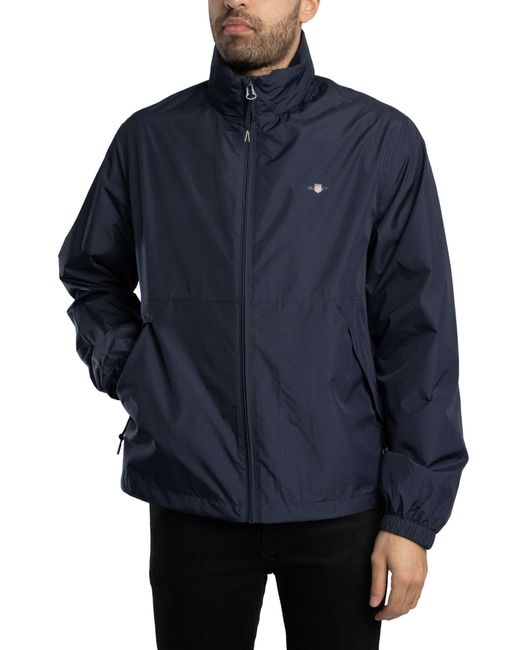 Gant Blue Lightweight Windshielder Jacket for men