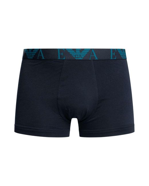 Emporio Armani Blue 3 Pack Trunks for men