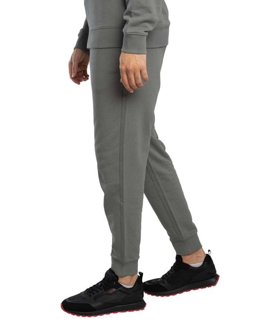 HUGO Gray Dapo Dayote Hooded Tracksuit for men
